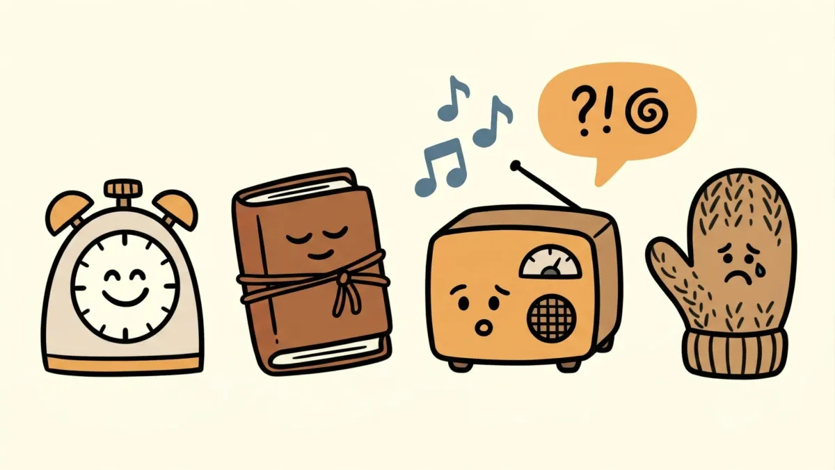 Illustration of three potted plants with faces